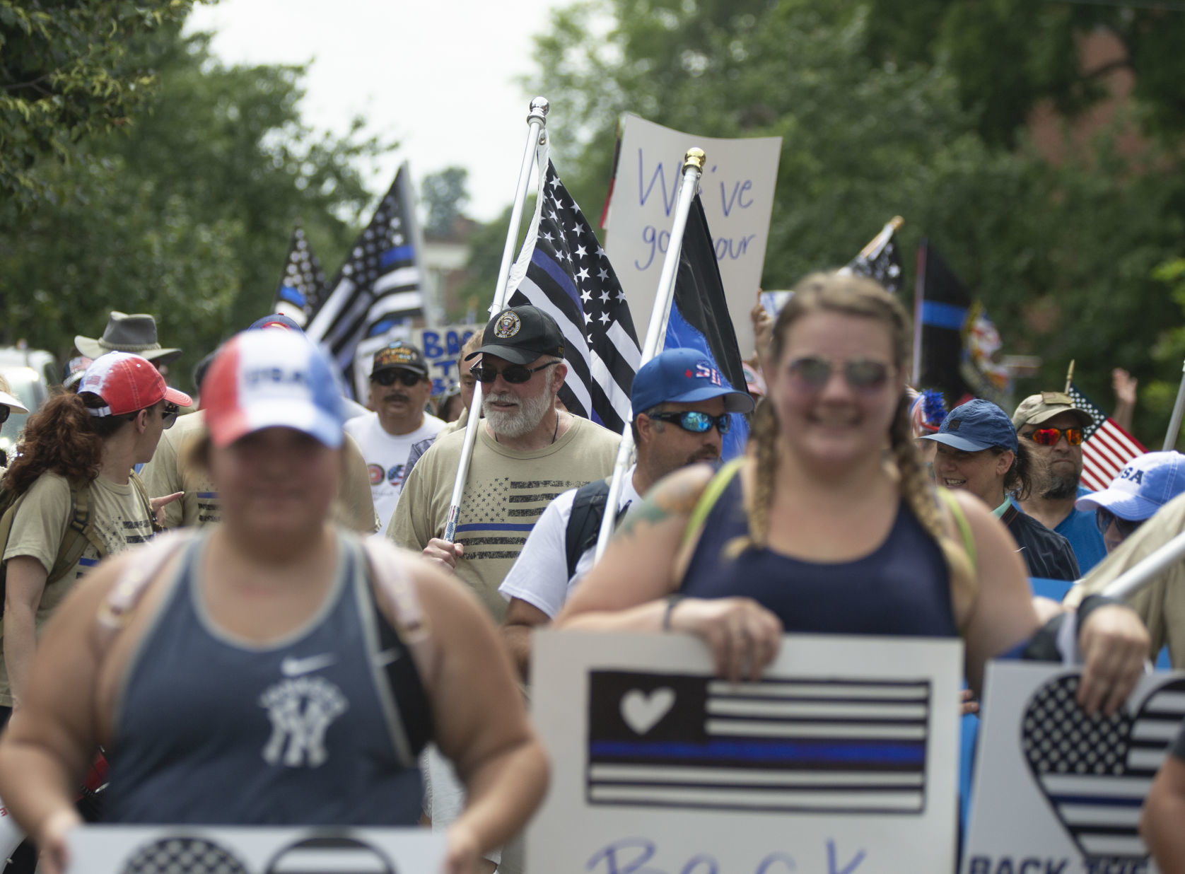 Back the Blue rally